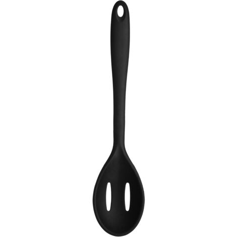 Premier Housewares Zing Black Silicone Slotted Spoon