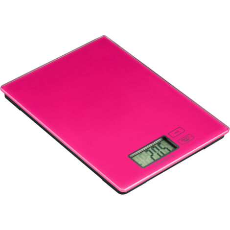 Premier Housewares Zing Hot Pink Glass Kitchen Scale - 5kg
