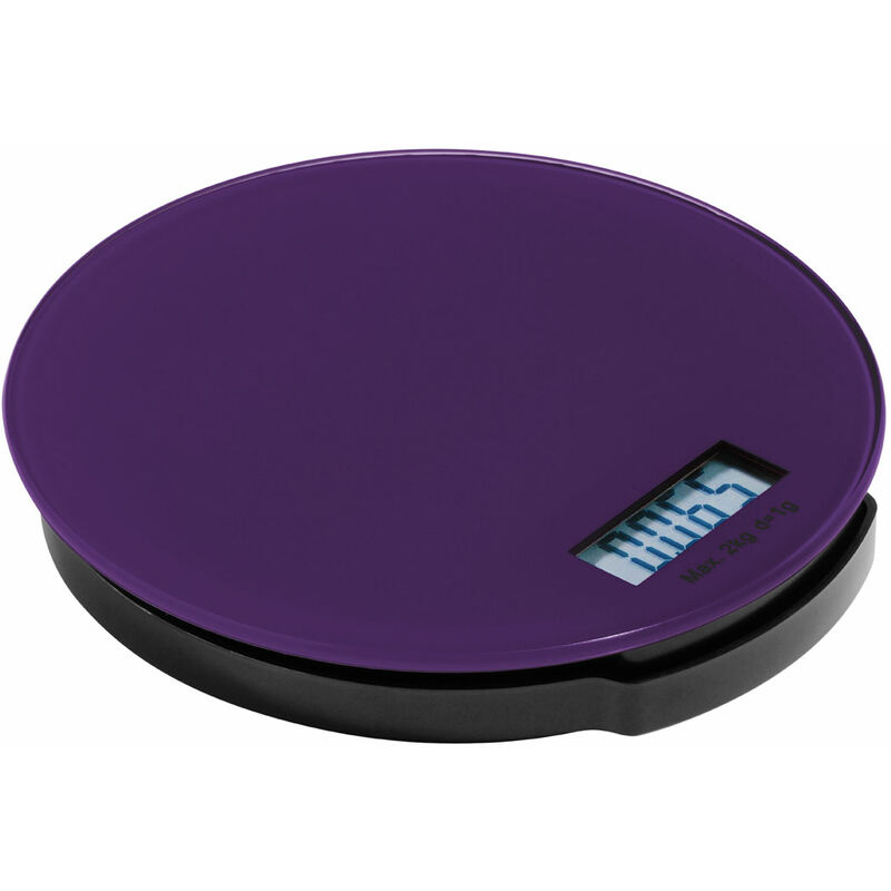 Premier Housewares - Zing Purple Glass Kitchen Scale - 2kg