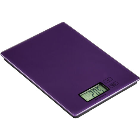 Premier Housewares Zing Purple Glass Kitchen Scale - 5kg