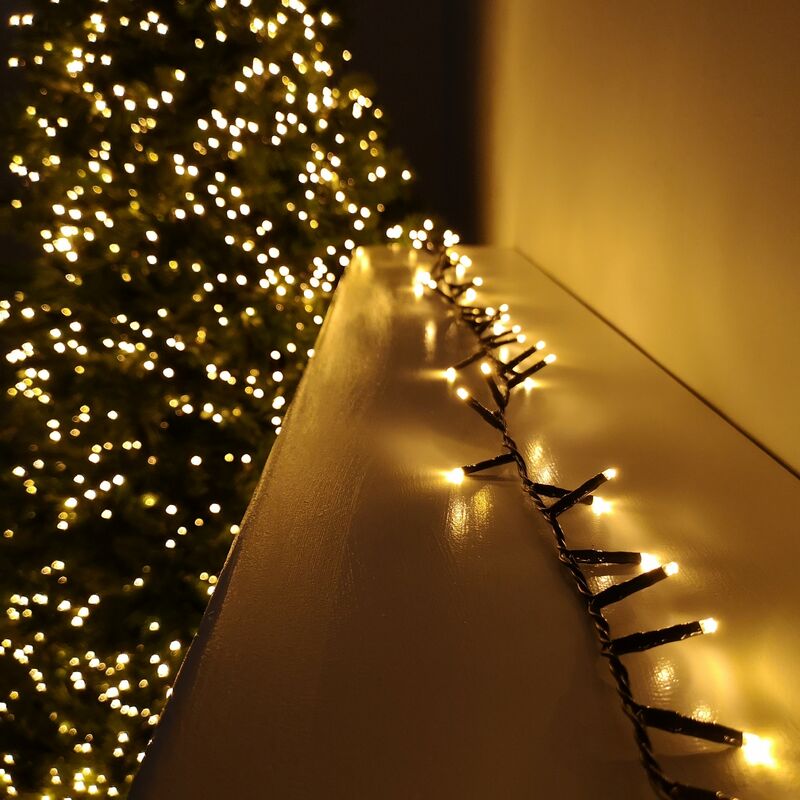 1500 LED 37.5m Christmas Outdoor Multi Function Timer Lights Vintage Gold - Premier