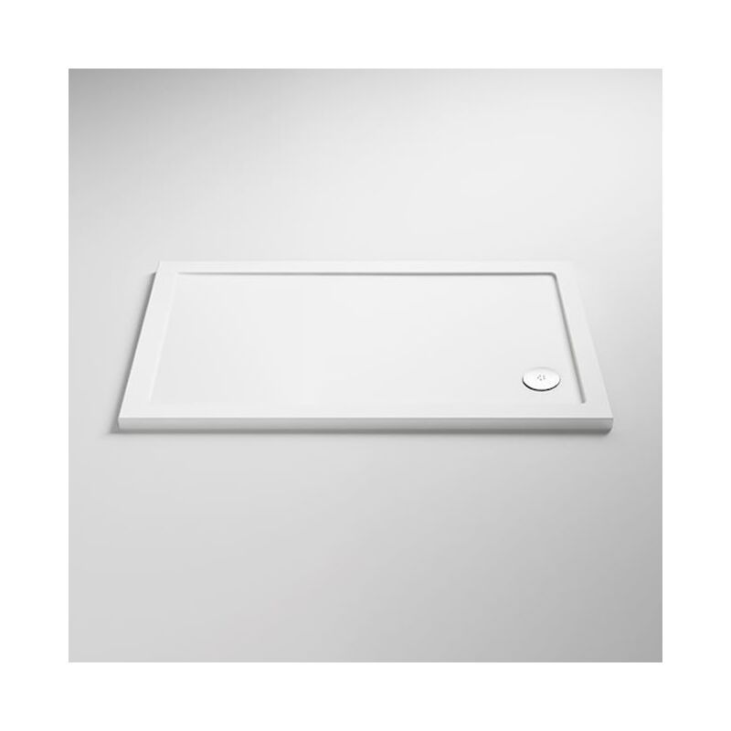 Pearlstone Rectangular Shower Tray 1200mm x 900mm - White - Nuie