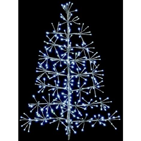 Premier Silver Tree Starburst With White LEDs 90cm - LV191434S