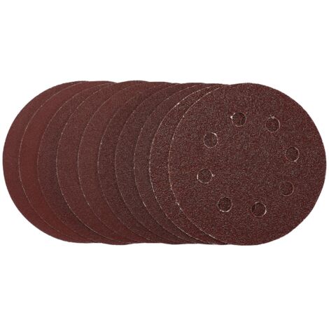 Premium 115mm Hook & Loop Sanding Discs Set – Assorted Grit, Pack of 10 by Draper