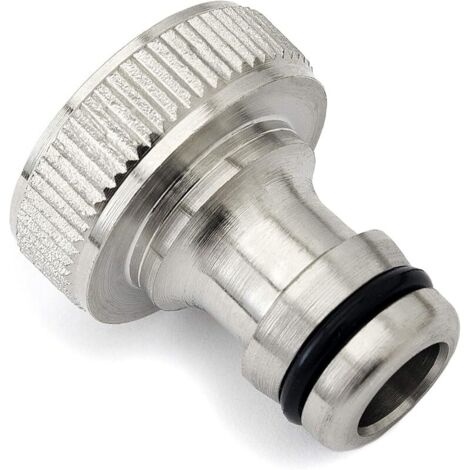 Premium 3/4 Pouce (20/27) Raccord de Tuyau Adaptateur en Laiton de Haute qualité antirouille et imperméable Robinet de Jardin, Tuyau, Machine à Laver (2 pièces)