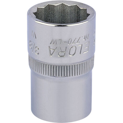 Premium 3/8 and 1/2 Inch Square Drive Elora Whitworth Bi-Hexagon Socket Set (Model 24830)