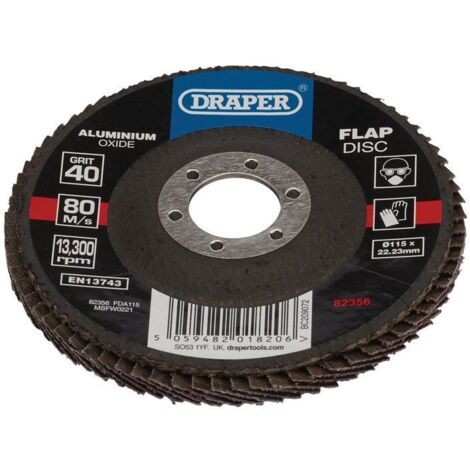 Premium Aluminium Oxide Flap Disc 115 x 22.23mm, 40 Grit – Durable Abrasive for Metal Grinding and Finishing