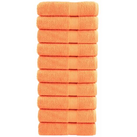 Premium Badetücher SOLUND 10 Stk. Orange 100x150 cm 600 g/m²