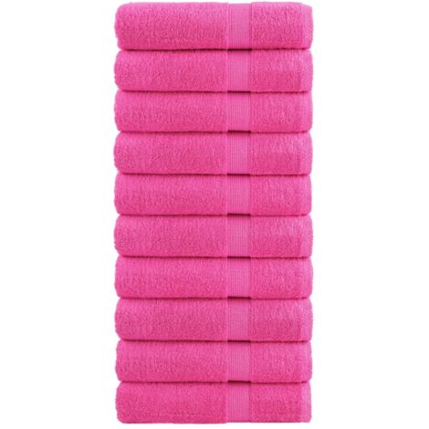 Premium Badetücher SOLUND 10 Stk. Rosa 100x150 cm 600 g/m²