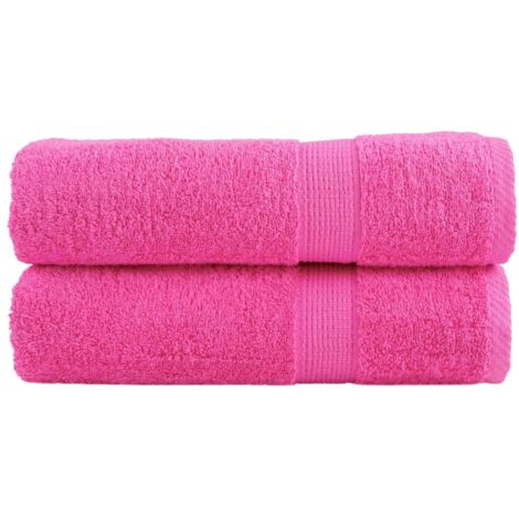 Premium Badetücher SOLUND 2 Stk. Rosa 100x150 cm 600 g/m²
