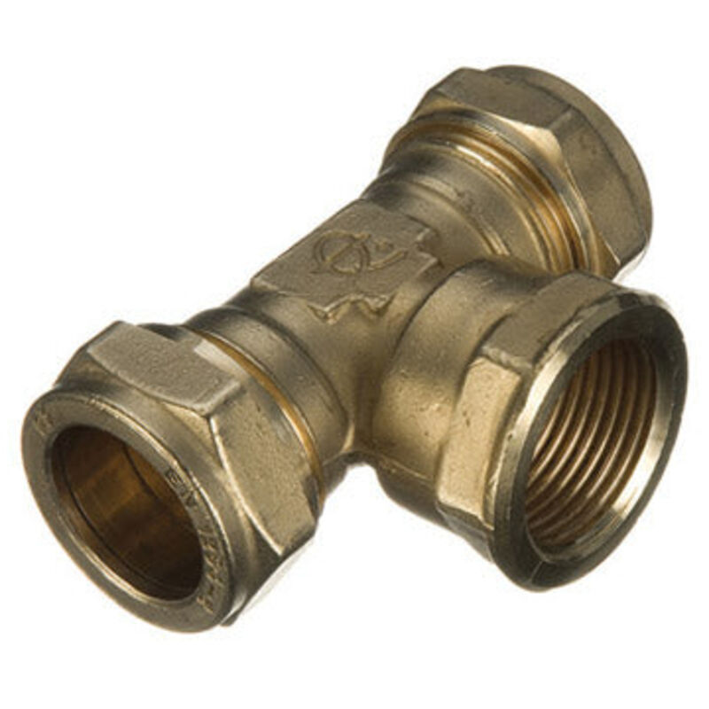 Image of Premium Brass Centre Tee Fitting 22x22x3/4"&hellip;
