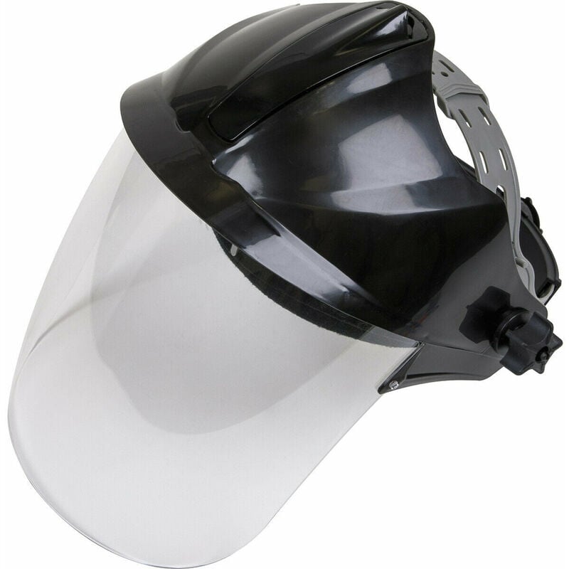 Loops - Premium Brow Guard with Face Shield - Polycarbonate Visor - Adjustable Headband
