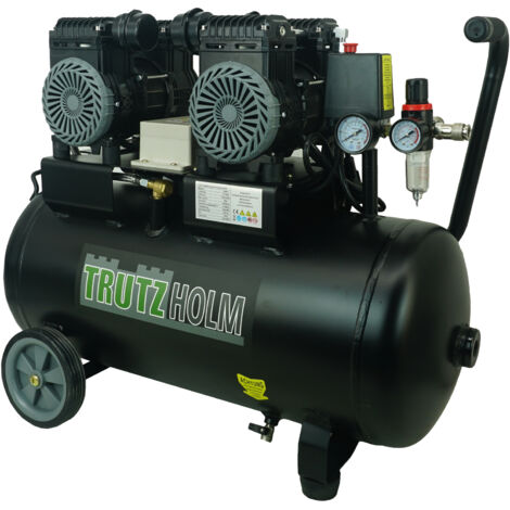 Premium Brushless Silent Flüsterkompressor 50L 1800W 62dB 8 bar Kompressor ölfrei & leise