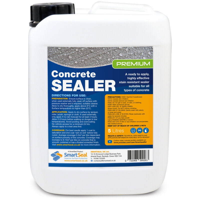 Smartseal - Premium Concrete Sealer - (Internal & External) - 5 Litres