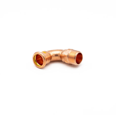 Premium Copper Pressfit Gas Elbow, 22x3/4" MI, WRAS Approved