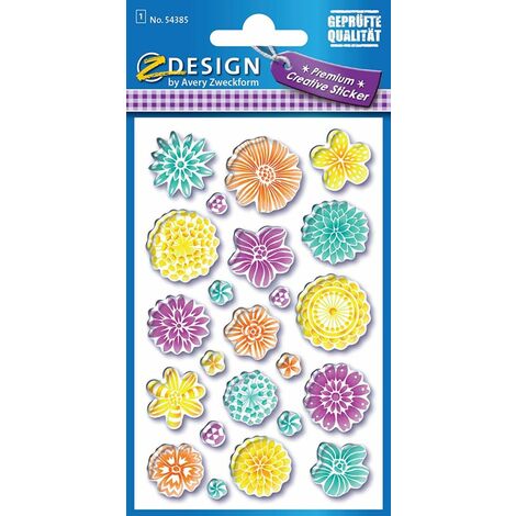 Premium Creative 3D Sticker Blumen