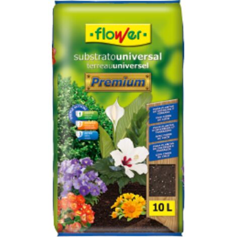Premium de substrat de fleurs, 10 litres