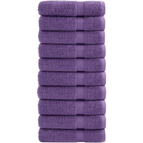 Premium-Duschtücher SOLUND 10 Stk. Lila 70x140 cm 600 g/m²