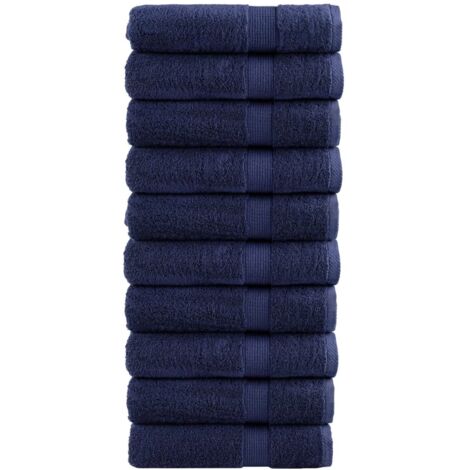 Premium Duschtücher SOLUND 10 Stk. Marineblau 70x140 cm 600 g/m²