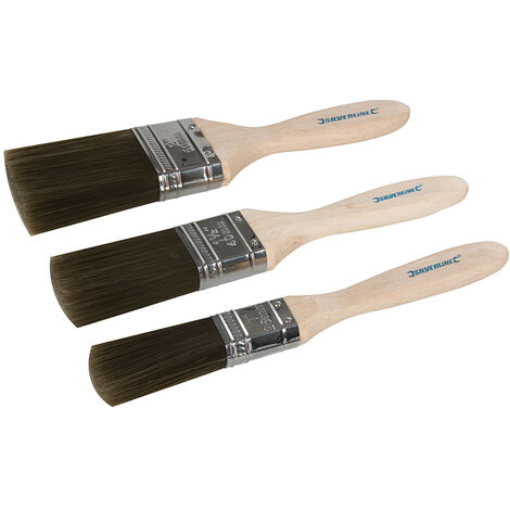 Premium Farbpinselsatz mit synthetischen Borsten 25-40-50mm 3-tlg.