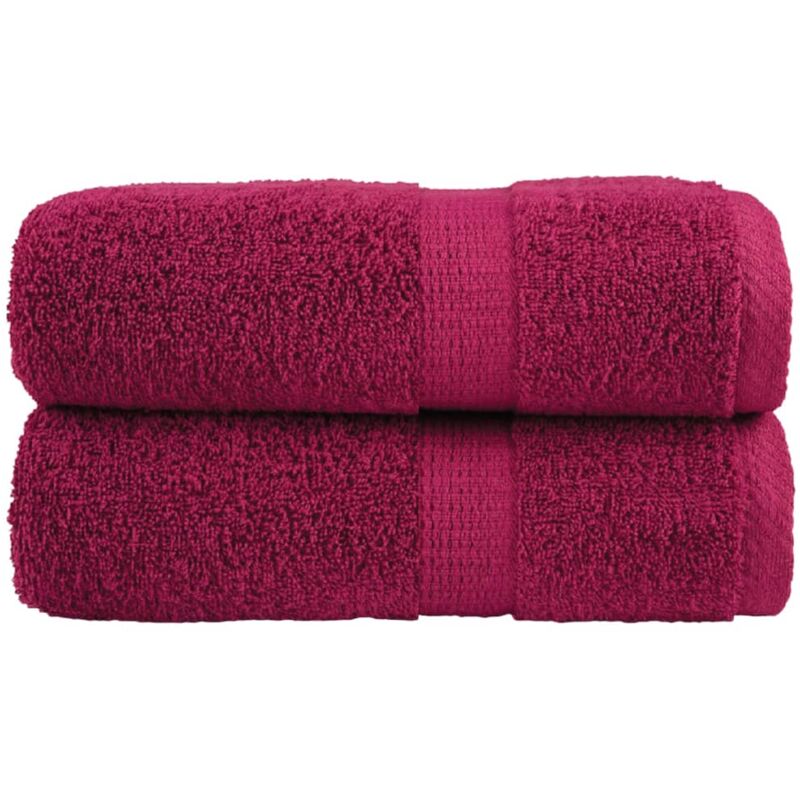Premium-gästetücher Solund 2 Stk. Bordeaux 30x50 Cm 600 G/m² Vidaxl