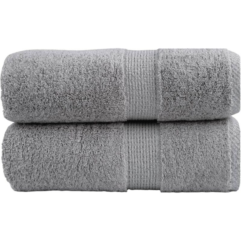 Premium-gästetücher Solund 2 Stk. Grau 30x50 Cm 600 G/m² Vidaxl
