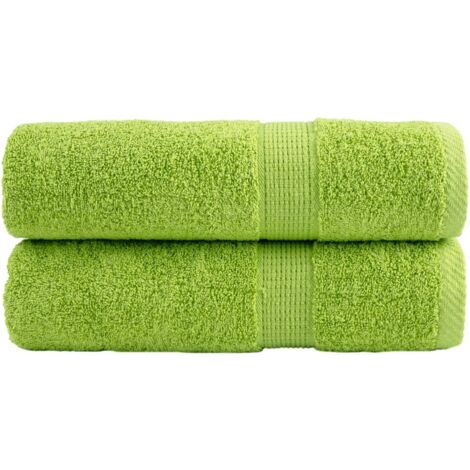 Premium-Handtücher SOLUND 2 Stk. Apfelgrün 50x100 cm 600 g/m²