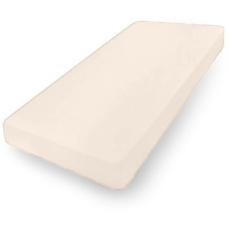 PREMIUM Jerseylaken mit Gummi 110x190, 120x200x30, beige15, MATEX