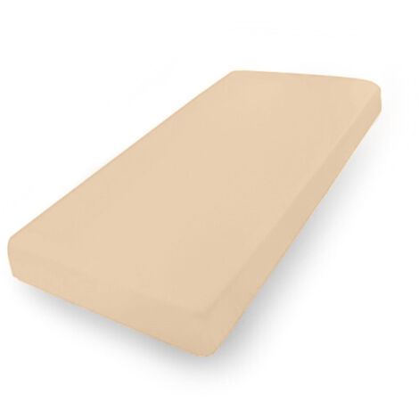 PREMIUM Jerseylaken mit Gummi 150x190, 160x200x20 dunkelbeige16 MATEX