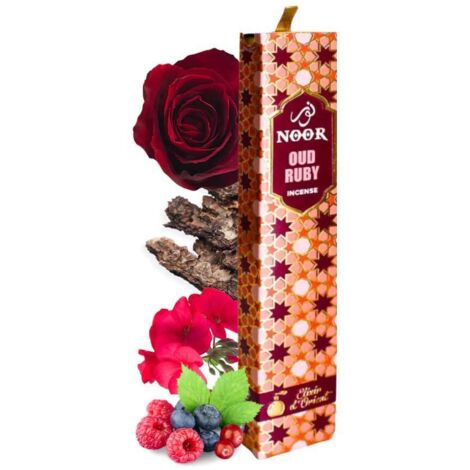 Premium Noor Oud Räucherstäbchen - Rubin