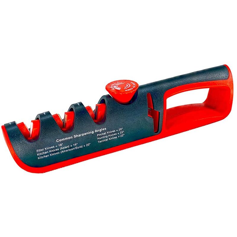Image of Premium quality kitchen knife sharpener in 4 steps to restore, renew, polish knives and scissors