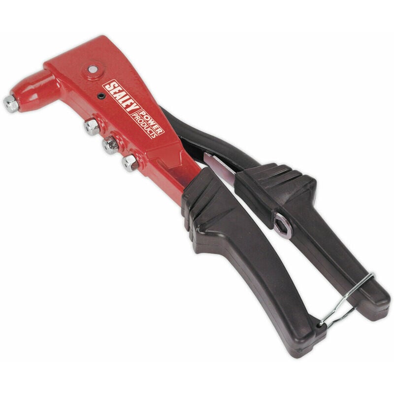 Loops - premium Riveter Tool Kit - Adjustable Nozzle 250mm Heavy Duty Grip Rivet Gun