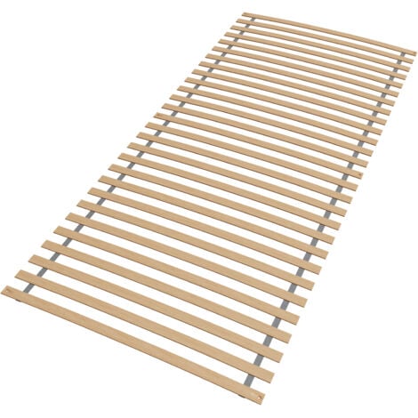 SLEEPNEO Premium Rollrost 80x200, Lattenrost aus Buche mit 28 Latten, Made in Germany, fertig montiert und gerollt