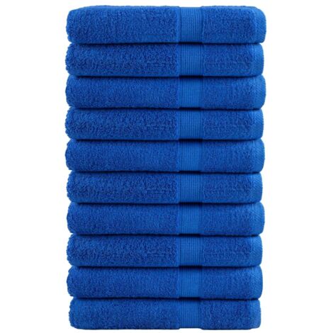 Premium Saunatücher SOLUND 10 Stk. Blau 80x200 cm 600 g/m²