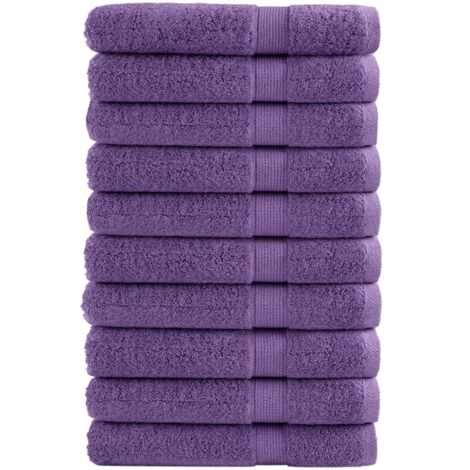 Premium-Saunatücher SOLUND 10 Stk. Lila 80x200 cm 600 g/m²