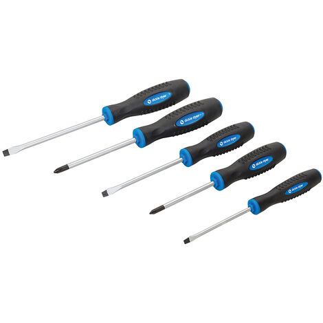 Premium Schraubendreher Set mit Weichgriff 5-tlg. PH1 PH2 SL4 SL5.5 SL6.5