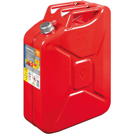 Premium, Tanica Carburante In Metallo - 20 L - Rosso