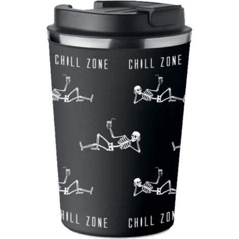 Premium Thermobecher mit CHILL ZONE BONE Print 350ml KT054