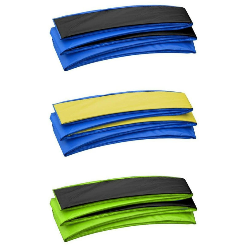 Upper Bounce - Premium Trampoline Replacement Safety Pad (Spring Cover) | Fits for 14 x 8 ft. Rectangular Frames - Blue & Black Trampoline Padding