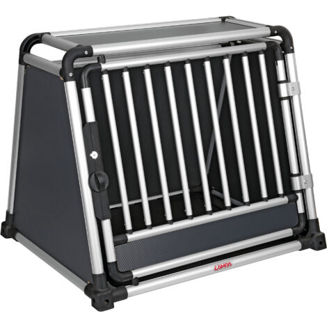 Premium, trasportino in lega di alluminio, specifico per il trasporto di animali in auto - Type 2 - 80 x 65 x H 66 cm