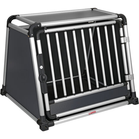 Premium, trasportino in lega di alluminio, specifico per il trasporto di animali in auto - Type 3 - 83 x 73 x H 66 cm