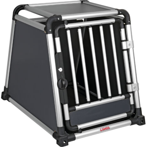 Premium, trasportino in lega di alluminio, specifico per il trasporto di animali in auto - Type 4 - 55 x 75 x H 62 cm