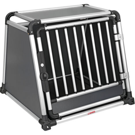 Premium, trasportino in lega di alluminio, specifico per il trasporto di animali in auto - Type 5 - 75 x 75 x H 66 cm
