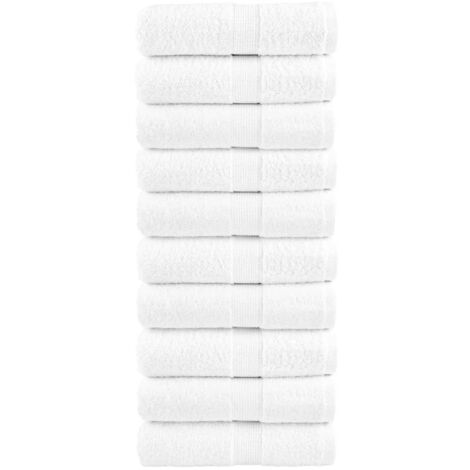 Premium-Waschtücher SOLUND 10 Stk. Weiß 30x30 cm 600 g/m²