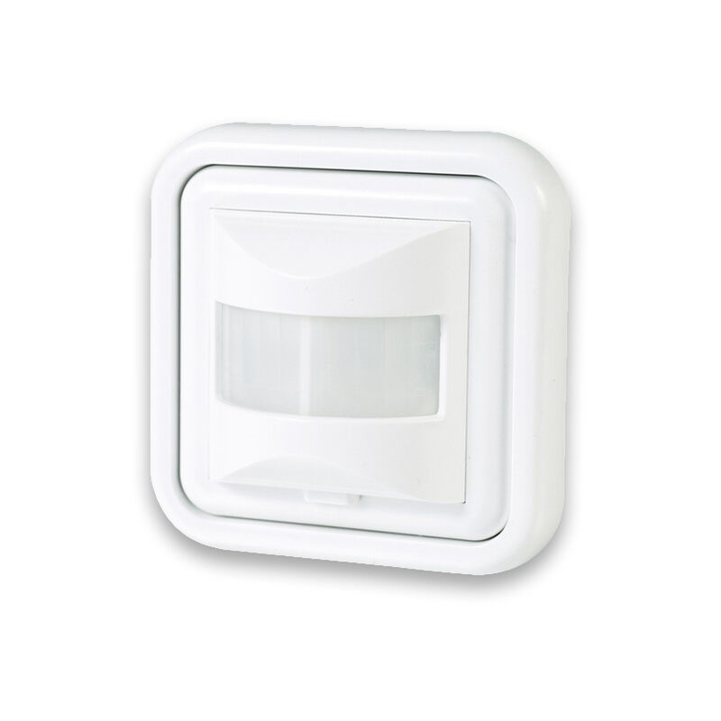 

PRENDELUZ - DETECTOR DE PRESENCIA 160º EMPOTRABLE EN PARED CORRIENTE 220-240 V/AC - SENSOR BLANCO 8x8 CM