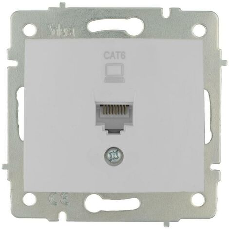 Prendi i dati R45 categoria 6 Serie Europa 83x81 bianco SOLERA ERP88