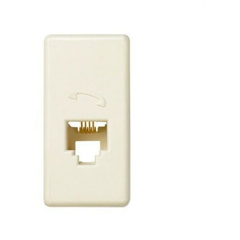 Presa telefonica 1 PLUG RJ11 nera - FEB 2084/TL, Compatibile con