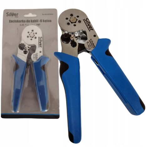 Prensa crimpadora de ferrules para cables conector hexagonal 0,25-6 mm S11074