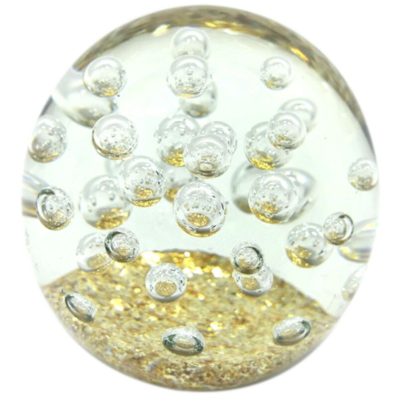 Image of Signes Grimalt - Regalo Pisapapel Pisapapel Bubble Pisapapeles Gold 8x8x8cm 24765