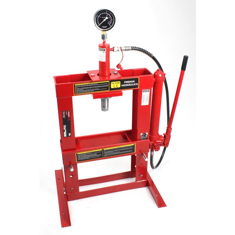 

Prensa Hidráulica, 10T, con Manómetro - MADER® | Power Tools